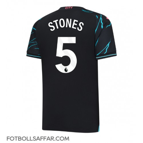 Manchester City John Stones #5 Tredjeställ 2023-24 Kortärmad